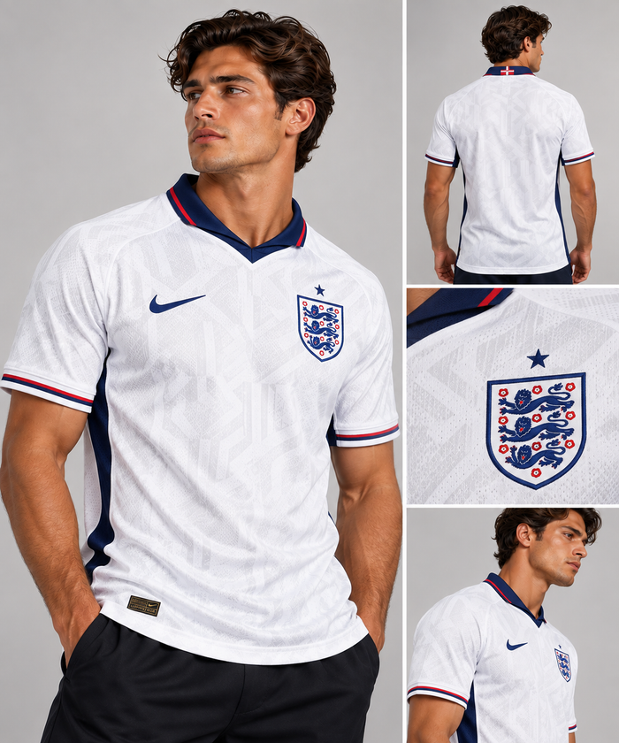 England 2026/27 home jersey on model