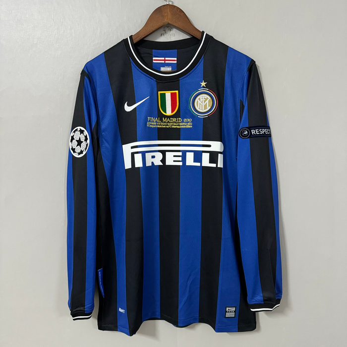 Inter Milan 2009/10 Home (UCL Final) Long-Sleeve Retro Jersey