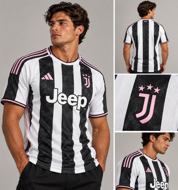 Juventus 2026/27 home jersey on model