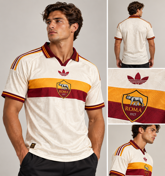 AS Roma 2026/27 away jersey on model